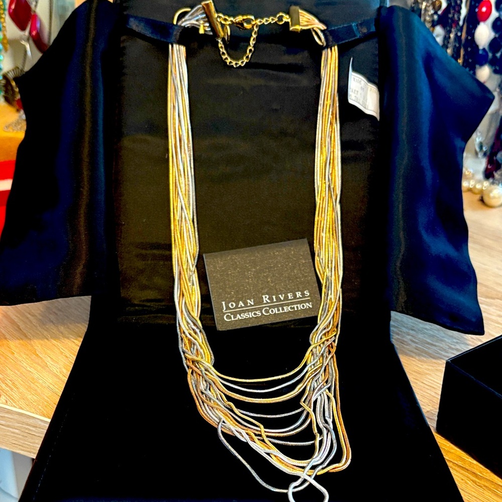 Joan Rivers Gold and Silver Layered Necklace